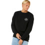 Sweat sans capuche homme Rip Curl Stapler Crew Noir