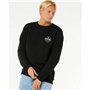 Sweat sans capuche homme Rip Curl Stapler Crew Noir