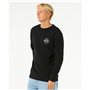 Sweat sans capuche homme Rip Curl Stapler Crew Noir