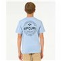 T shirt à manches courtes Enfant Rip Curl Rip Curl Staple Tee Bleu