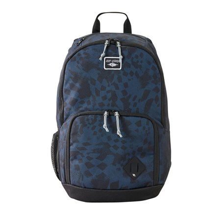 Rip Curl Sac à dos Evo 24L | Sac à dos scolaire CM1 CM2 et loisirs garçon | 30 x 46 x 17 cm | Polyester recyclé | Imprimé bleu m