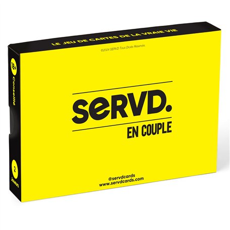 SERVD - en Couple - Le Jeu de Cartes hilarant pour Les Couples dans la Vraie Vie