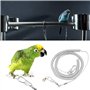 Oiseau en plastique jouets perroquet corde de formation oiseau corde volante chaîne de pied d'oiseau avec anneau harnais d'oisea