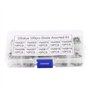 100 pièces boîte de diodes, kit électronique d'assortiment de diodes de redresseur 10 valeurs 1N4001 1N4002 1N4003 1N4004 1N4005