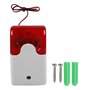 Alarme stroboscopique lumière Rouge 12V sirène stroboscopique Filaire Alarme sonore Stroboscope lumière Rouge sirène sonore syst