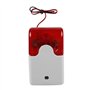 Alarme stroboscopique lumière Rouge 12V sirène stroboscopique Filaire Alarme sonore Stroboscope lumière Rouge sirène sonore syst