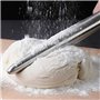 Rouleau à pâtisserie en acier inoxydable - Antiadhésif - design moderne