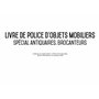 Brocanteur - Livre de police d'objets mobiliers - Registre de brocante