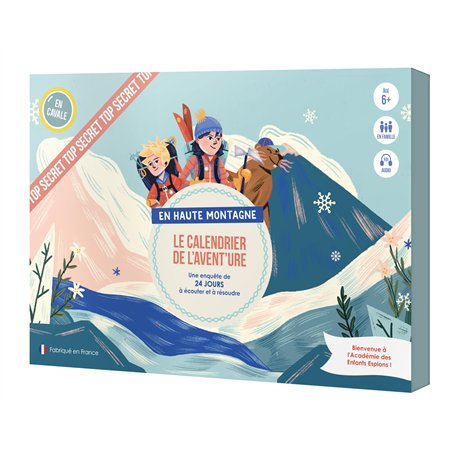 LE CALENDRIER DE L'AVENT'URE - EN HAUTE MONTAGNE - Edition 2023 -calendrier de l'avent ludique - idéal en famille - dès 6 ans -