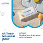 WaterWipes Original Baby Wipes, 1080 unités (18 paquets), 99,9 % d'eau, 3-en-1 nettoie, soigne, protège, non parfumées, emballag