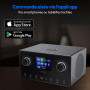 MEDION Poste Radio Internet, Radio Portable Dab et FM avec Fonction WiFi, Bluetooth, Streaming et Spotify, Radio Dab+ avec Fonct