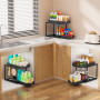 ARSTPEOE Rangement Sous Évier - 2 niveaux organisateur sous evier cuisine, Tiroir Coulissant Cuisine, Rangement Et Organisation 