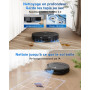 ECOVACS T50 Pro Omni Robot Aspirateur Laveur avec Station, 15000Pa amélioré par T30 Pro Omni, Brosse latérale et serpillière Ext