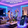 Ruban LED,10 Mètres Lumière Chambre Multicolore, Bluetooth App Control RGB LED Bande Led, Fancy LED Interieur Synchronisation Mu