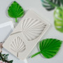Neikafan Moule Silicone Feuille 3pcs 3D Emporte Pièces Feuille Tropicales, Feuille Moule à Fondant Au Chocolat Set pour Pâte à S