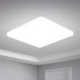 Yafido Plafonnier LED 48W 30cm, Lampe de Plafond Carrée 4320 Lumen, Blanc Froid 6500K, Luminaires Intérieur pour Salon, Cuisine,