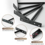 SAYAYO Equerre Etagere Murale Fixation Flottante Invisible, Support Etagere Murale en Métal, Tablette Flottante Support Charge L