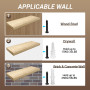 SAYAYO Equerre Etagere Murale Fixation Flottante Invisible, Support Etagere Murale en Métal, Tablette Flottante Support Charge L