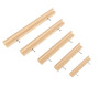 Sossai poignées de meubles en bois en hêtre | GAH01 | distance entre les trous 224mm, longueur 304mm, 6 pièces
