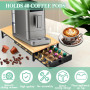 Vautvis 40 Porte Capsules, Tiroir à Capsules de Café Pour Nespresso, Tiroir Dosettes Organisateur De Capsules Capsule De Café Po