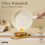 JEETEE Batterie de Cuisine Antiadhésive 17 pièces avec Poignée Amovible, Poele Induction 20/26cm, Sauteuse 26cm, Casserole 18/20