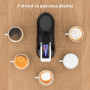 KOTLIE EM-308A Machine à café 5-en-1, compatible avec le café moulu/capsules/ESE(44mm), quatre températures sélectionnables, sep
