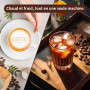 KOTLIE EM-308A Machine à café 5-en-1, compatible avec le café moulu/capsules/ESE(44mm), quatre températures sélectionnables, sep