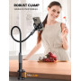 Lamicall Support Téléphone, Gooseneck Support Réglable - Universelle Rotation 360° Support pour iPhone 15 Pro Max Plus, 16/15/14