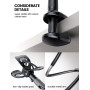 Lamicall Support Téléphone, Gooseneck Support Réglable - Universelle Rotation 360° Support pour iPhone 15 Pro Max Plus, 16/15/14