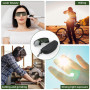 Sangcca Lunettes de Protection Laser et Lumière Pulsée, IPL 190-540nm Lunettes de Sécurité Laser, Lunette Protection UV, Lunette