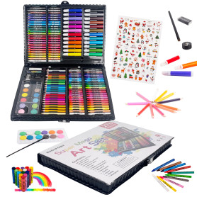 KINSPORY 278 pièces Mallette dessin Enfant, coloriage kit dessin Enfant, Sets de dessin, Art Set, Mallette de Coloriage