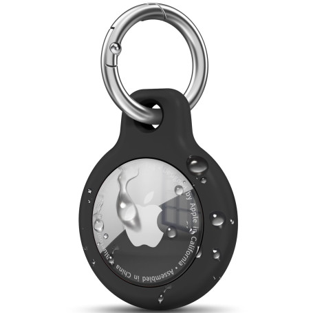 Wanme Airtag Porte Clé, Étuis pour Apple AirTag Coque, Protection Résistante à Scratch, Couvercle étanche, Maisons AirTag avec C