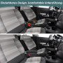 Accoudoir Central de Voiture Universel, Accoudoir de Voiture Réglable, Console Centrale Noire, Boîte de Rangement pour Rembourra