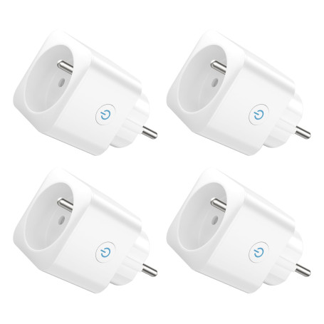 EIGHTREE Prise Connectée WiFi, Prise Alexa Programmable, Compatible avec Alexa/Google Home, Smart Life APP, Suivi de Consommatio