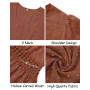 JENJON Femme Robe de Eté Col en V Elégant Pois Volants Taille Haute Manches Courtes/Longues Décontractée A-Ligne Mini Robes