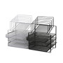 Exerz Grilles métalliques à 3 Couches avec 5 diviseurs. classeur de Papier/Organisateur Multifonctionnel de Bureau. Porte-Docume