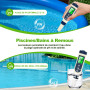 Pious Ph Metre, 5 en 1 PH/TDS/EC/Salinité/Thermomètre, Testeur ph à Écran LCD, Compensation Automatique de la Température, Ph Me