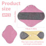 OYZOQ Lot de 4 protege slip lavable, serviettes hygiéniques lavables en graphène pour les règles, anti-fuites pour femmes et fil