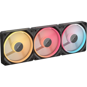 CORSAIR iCUE Link LX120-R RGB 120mm PWM Ventilateur Inversés – Kit Triple Ventilateur – Faible Bruit, CORSAIR Palier à Dôme Magn