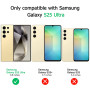 Tobfit Coque pour Samsung Galaxy S25 Ultra 5G avec 2 Pièces Verre Trempé, Silicone Étui de Protection pour Samsung S25 Ultra Min