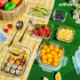 edihome, Boîte Alimentaire Hermétique en Verre, 8, 14 ou 18 pièces, pour aliments hermétiques, Résistant au lave-vaisselle, Rang