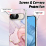 DiyGody Coque Compatible avec Google Pixel 9 6,3 Pouce, Housse en Silicone Souple TPU Ultra Fine avec Dessin de Marbré Elégante