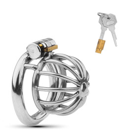 BDSMJOY Cages de Chasteté Acier inoxydable, Pénis Sex toys jouet sexualité couple Sextoy homme, Cage de chasteté respirante Pour