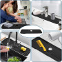 Protection Contre Les éclaboussures d'évier de Cuisine, Attrape-Éclaboussures de Robinet,Tampons de Robinet en Silicone,Tapis de