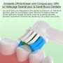 Qitizu Brossette de Rechange Compatible avec Braun Oral-b Brosse à Dents Electriques (20 Blanc, 20 unité (Lot de 1))