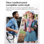 SHOKZ OpenDots ONE Casque à oreilles libres, Audio Dolby Premium, Écouteur à Clip 6,5 g, Bluetooth 5.4, sans Fil avec Micro, Cha