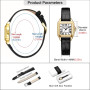 Szaikyri Classique Carrée Montre pour Femmes avec Chiffres Romains Montre de Dames Montre Carrée Femme