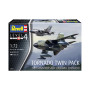 Revell Tornado 03801 Lot de 2 maquettes en plastique non construit/non peint à l'échelle 1/72 Couleur moulée