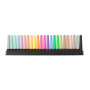 STABILO BOSS ORIGINAL - Surligneur - Set de bureau x 23 Surligneurs - 8 fluo + 8 pastel + 6 couleurs nature + 1 marqueur noir