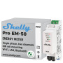 Shelly Pro EM 50A - Compteur électrique monophasé à 2 canaux LAN, Wi-Fi, Mesure énergie photovoltaïque, Pinces ampermétriques in